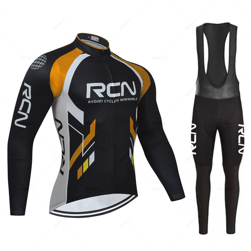 Cycling Gear Brands - ชุดเสื้อจักรยานแขนยาวสำหรับฤดูใบไม้ร่วง Rvouei พร้อมกางเกงปั่นจักรยาน Ropa Ciclismo ชุดยูนิฟอร์มเสื้อจักรยานสำหรับผู้ชาย