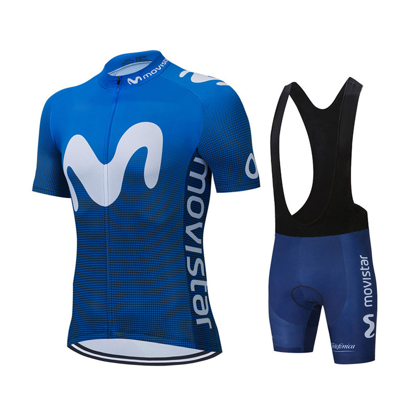 ฤดูร้อนใหม่ Movistar ทีมชุดขี่ - Cycling Gear Brands บทวิจารณ์และราคา